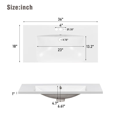 36 Inch Modern Bathroom Vanity