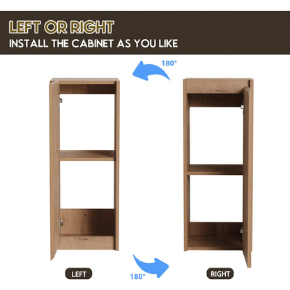 84" Wall-Mounted Bathroom Vanity With Sink and Side Cabinet