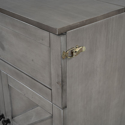 Queen Size Murphy Bed with Large Drawers & USB Ports