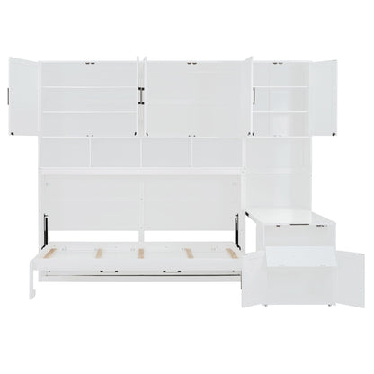 Twin Size Murphy Bed Wall Bed with Closet