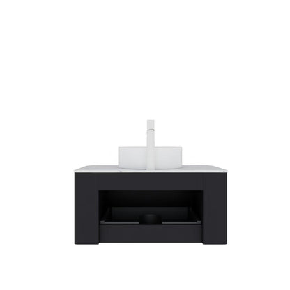 DINA 30" Bathroom Vanity with Sink, Black
