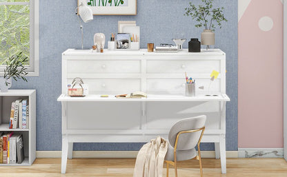 Queen Size Murphy Bed with Built-In Charging Station and a Shelf