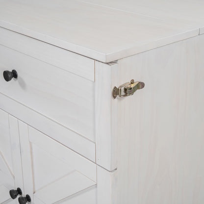 Queen Size Murphy Bed with Large Drawers & USB Ports