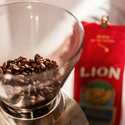 Lion Coffee Toasted Coconut Flavored Coffee 24 Ounce Premium Arabica Beans