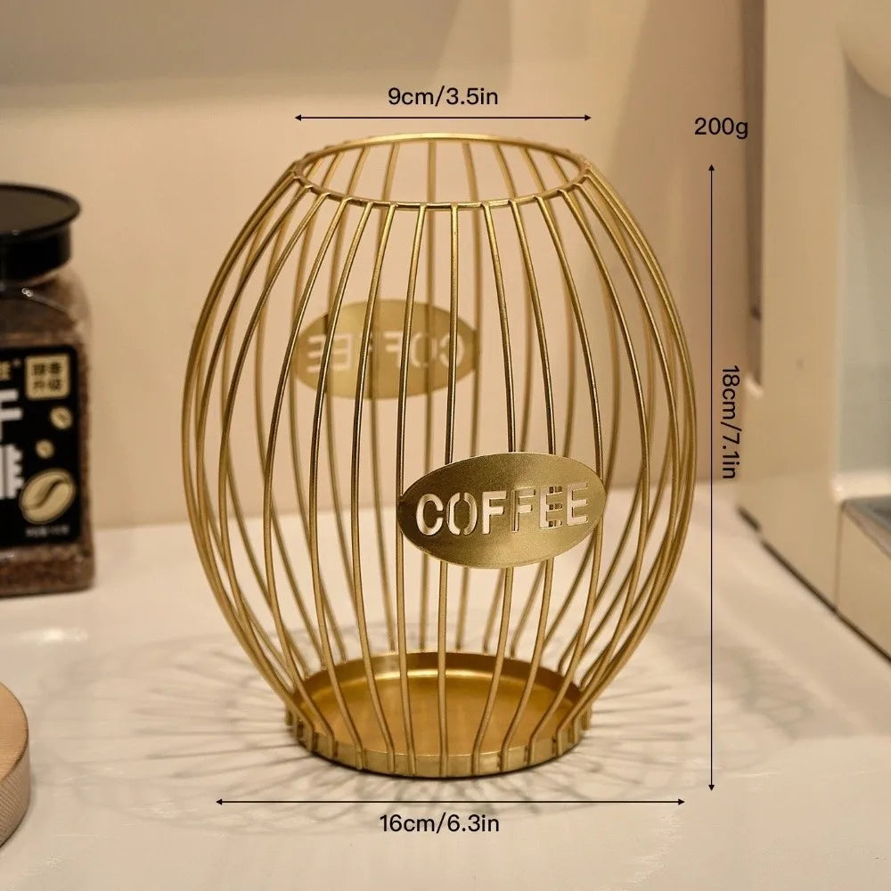 Large Capacity Coffee Pod Holder Storage Cup Coffee Pod Coffee Capsule Holder Home Decoration Coffee Creamer Container Gifts