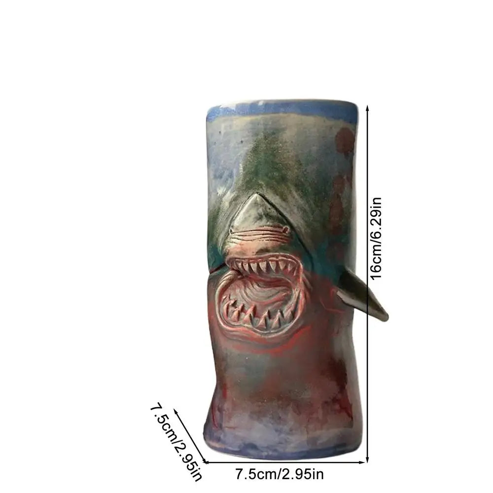 Shark Coffee Mug Unique Novelty Drinking Cup for Coffee Traveling Coffee Cups for Tea Espresso Cocoa Milk Cocoa Coffee Beer