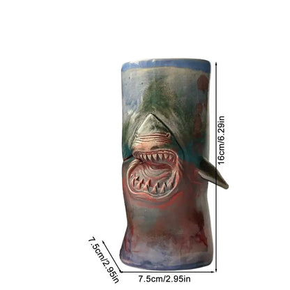 Shark Coffee Mug Unique Novelty Drinking Cup for Coffee Traveling Coffee Cups for Tea Espresso Cocoa Milk Cocoa Coffee Beer