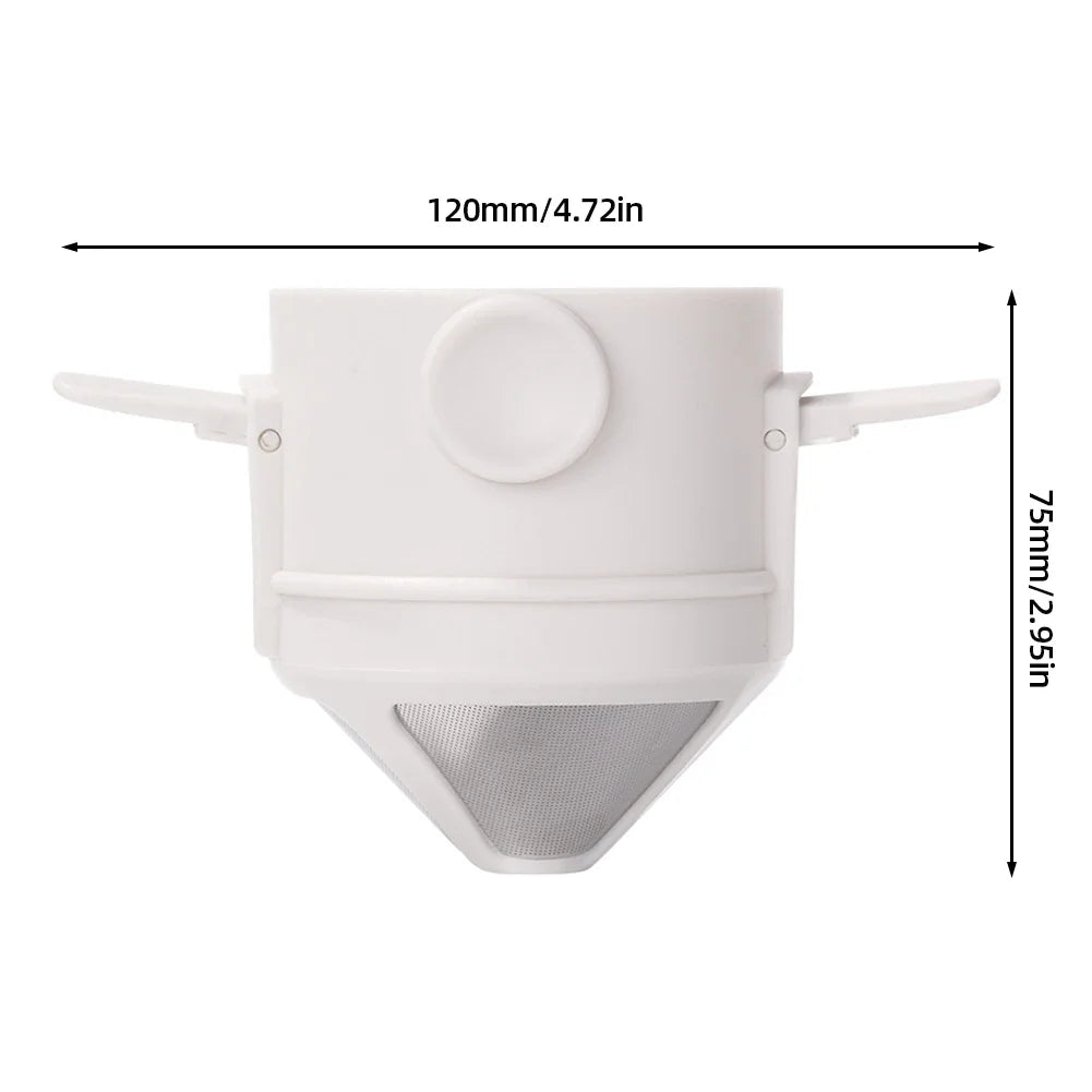 Experience the Perfect Brew Anywhere with Our Foldable Portable Coffee Filter - Eco-Friendly Stainless Steel Dripper for Drip Coffee and Tea