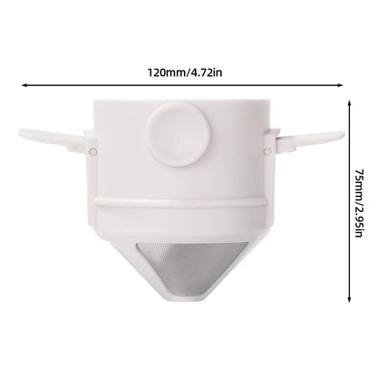 Experience the Perfect Brew Anywhere with Our Foldable Portable Coffee Filter - Eco-Friendly Stainless Steel Dripper for Drip Coffee and Tea