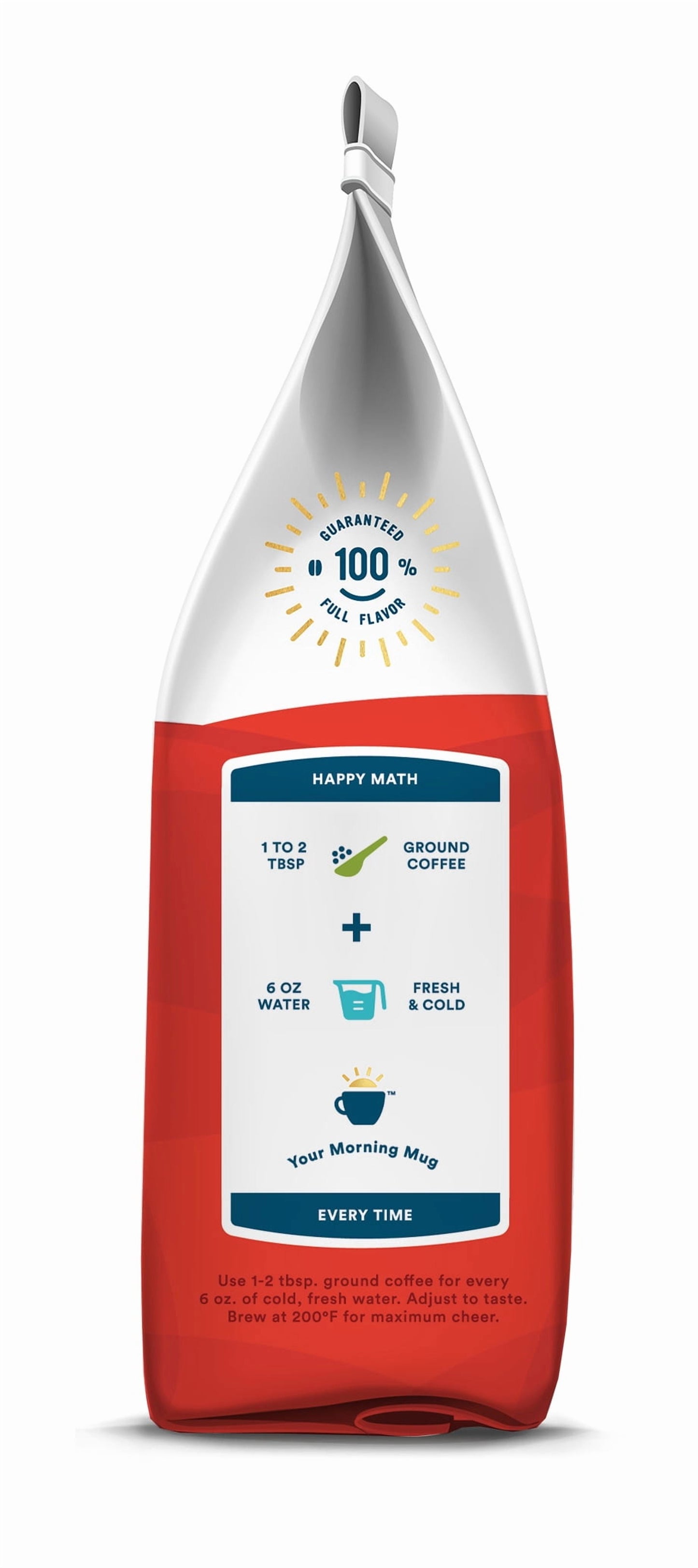 Flavored Vanilla Hazelnut Ground Coffee, Light Roast, 12 Oz, Naturally Caffeinated