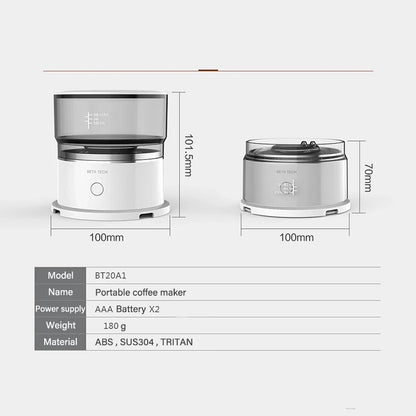 Youpin Mini Coffee Machine Hand-Pressed Coffee Maker Coffee Brewer Grinder Automatic Hand Drip Coffee Americano Maker Coffeeware