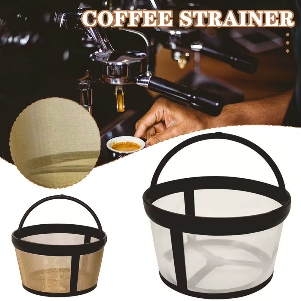 Coffee Filter Basket Stainless Steel Mesh Nylon Coffee Filter Machine Reusable Tea Coffee Filter Screen Coffee Accessories