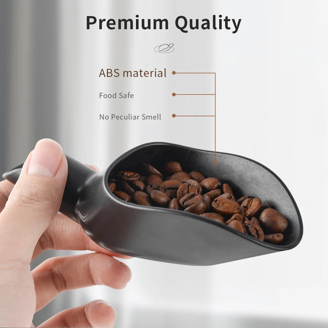 CAFEMASY Coffee Shovel 20G Measuring Scoop Funnel Coffee Beans Measuring Tool Multifunctional Coffee Spoon Coffee Accessories
