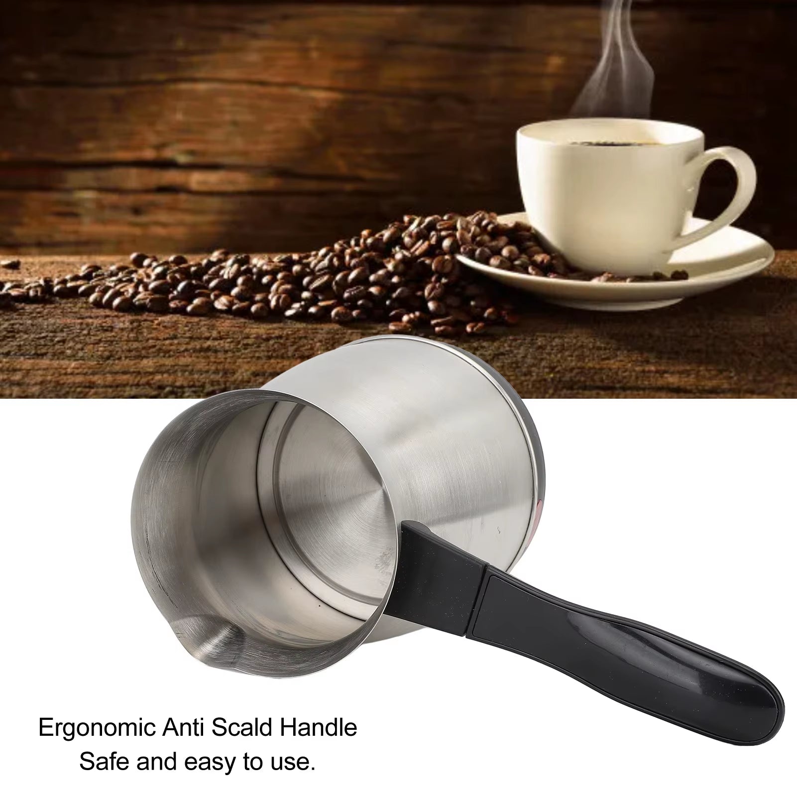 Electric Coffee Maker Electric Turkish Coffee Maker 600Ml Stainless Steel Electric Turkish Coffee Machine Kettle Coffee Machine