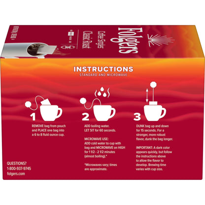 Coffee Singles Classic Roast Coffee Bags, 38 Count